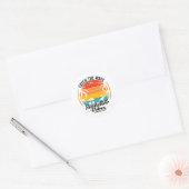 Zomer Golven Vangen Ronde Sticker (Envelop)