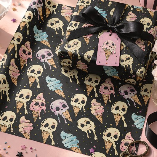 Zomer Goth Schedels & Ijs Cadeaupapier