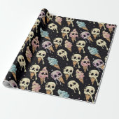 Zomer Goth Schedels & Ijs Cadeaupapier (Uitgerold)
