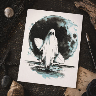 Zomer Goth Surfen Spookstrand Briefkaart