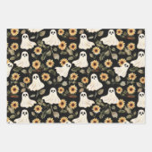 Zomer Gothic Geesten en Zonnebloemen Spooky Inpakpapier Vel (Voorkant 2)