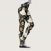 Zomer Gothic Geesten en Zonnebloemen Spooky Leggings (Rechts)