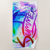 Zomer grafisch  strandlaken (Voorkant)