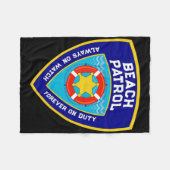 Zomer Grappig Strand Patrol Ocean Forever On Duty  Fleece Deken (Voorkant (Horizontaal))