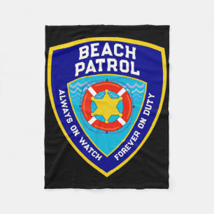 Zomer Grappig Strand Patrol Ocean Forever On Duty Fleece Deken