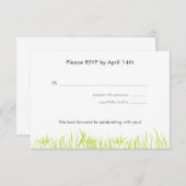 Zomer Gras RSVP Kaart (Voorkant / Achterkant)