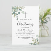 Zomer groen christendinvitatie kaart (Staand voorkant)