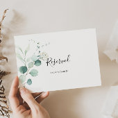 Zomer groen Eucalyptus Bruiloft Gereserveerd Bord