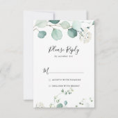 Zomer Groen Eucalyptus Foliage RSVP (Voorkant)