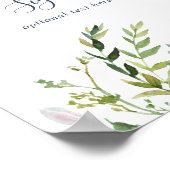 Zomer groen op maat gemaakte tekst bord poster (Hoek)