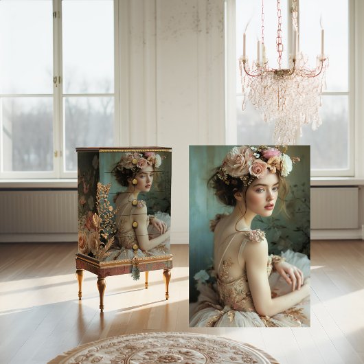 Zomer Groen & Zacht Roze Ballerina Schoonheid & Bl Tissuepapier