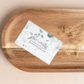 Zomer Groene Eucalyptus Bladgroen Bruiloft Website Informatiekaartje