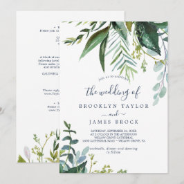 Zomer Groene Frame All-in-one Trouwdag Kaart