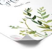 Zomer Groene Kaarten en Cadeaus Bord Poster (Hoek)