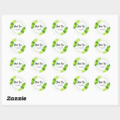 Zomer Groene Limoen Citrus Dank u Ronde Sticker (Vel)