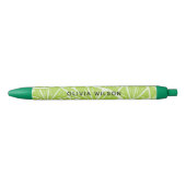 Zomer groene limoen script naam monogram zwarte inkt pen (Voorkant)