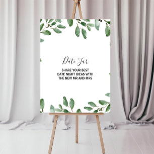 Zomer Groene Tropische Eucalyptus Datum Vaas Bord Poster