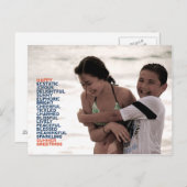 Zomer Groeten Adjectieven Briefkaart (Voorkant / Achterkant)