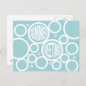 Zomer Groeten Cirkels Briefkaart (Voorkant / Achterkant)