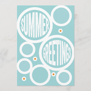 Zomer Groeten Cirkels Flat Kaart