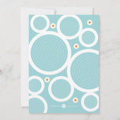 Zomer Groeten Cirkels Flat Kaart (Achterkant)
