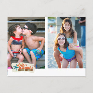 Zomer Groeten Strand Briefkaart