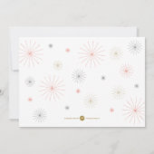 Zomer Groeten Vuurwerk Flat Kaart (Achterkant)