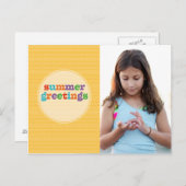 Zomer Groeten Zonneschijn Briefkaart (Voorkant / Achterkant)