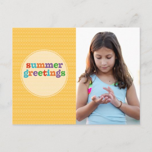 Zomer Groeten Zonneschijn Briefkaart (Voorkant)