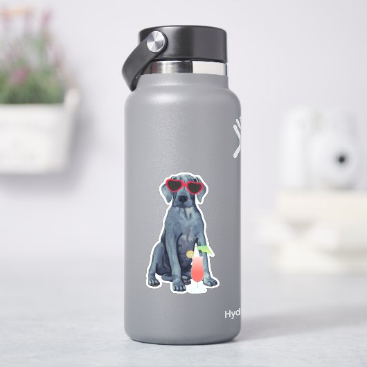 Zomer Grote Deense Vinyl Sticker (HydroFlask)