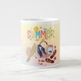 zomer grote koffiekop