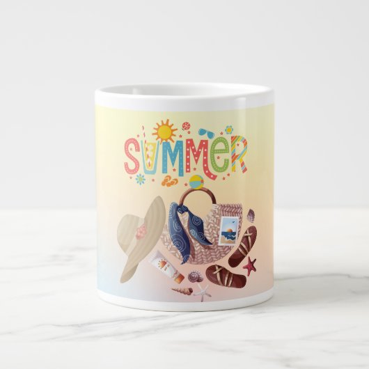 zomer grote koffiekop (Voorkant)