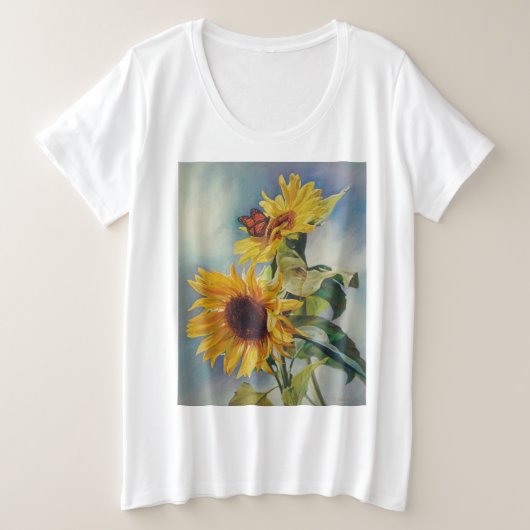 zomer grote maat t-shirt (Design voorkant)