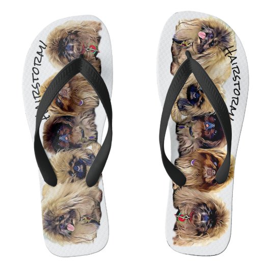 Zomer Haarstorm! Volwassen Teenslippers, brede ban Teenslippers (Voetbed)