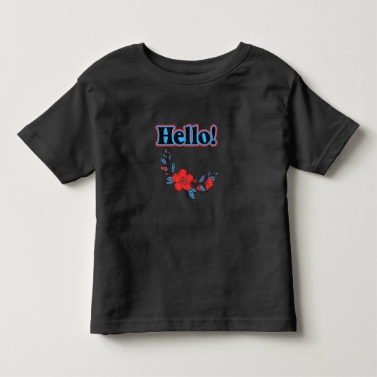 Zomer Hallo Bloem Kinder Shirts (Voorkant)