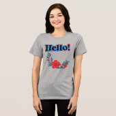 Zomer Hallo Dames Bloem Tri-Blend Shirt (Voorkant volledig)