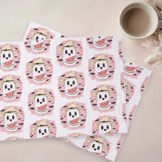 Zomer Halloween Cute Geest Tissuepapier