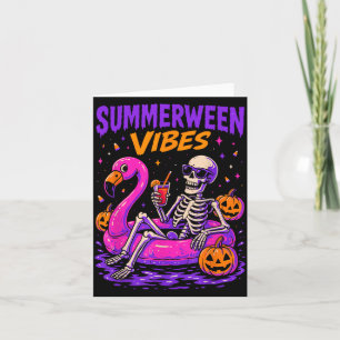 Zomer Halloween Skelet Kostuum Griezelig Kaart