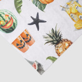 Zomer Halloween Tropisch Gothisch Tissuepapier (Detail)