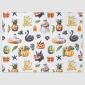 Zomer Halloween Tropisch Gothisch Tissuepapier (Voorkant)