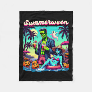 Zomer Halloween Zombie Frankenstein Boo Ghost Fleece Deken