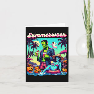 Zomer Halloween Zombie Frankenstein Boo Ghost Kaart