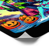 Zomer Halloween Zombie Frankenstein Boo Ghost Poster (Hoek)
