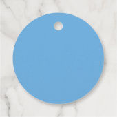 Zomer Handgetekende Blauwe Strand Bruiloft Feest Bedankjes Labels (Achterkant)