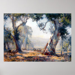 Zomer Hans Heysen 1909 Australische Kunst Poster
