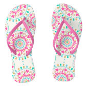 Zomer Hart Mandala Teenslippers (Voetbed)