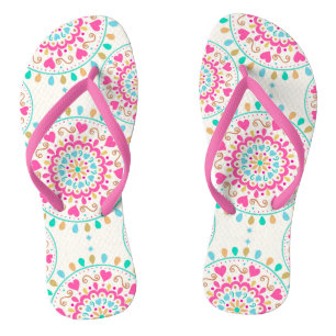 Zomer Hart Mandala Teenslippers
