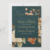 Zomer Heks Teal Save the Date (Voorkant)