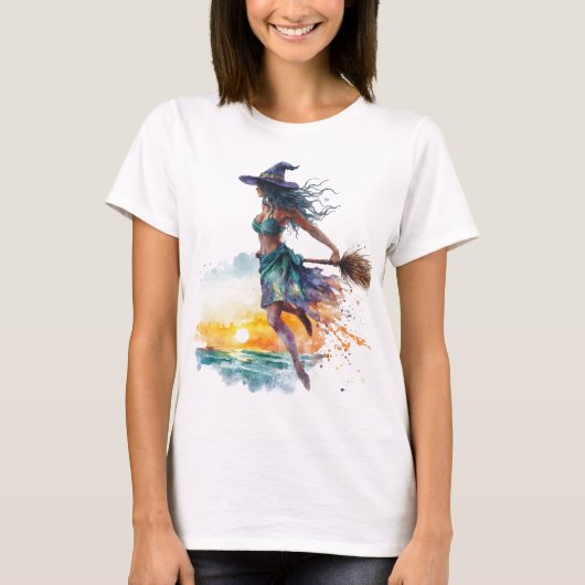 Zomer heks vrouwen T-shirt (Voorkant)