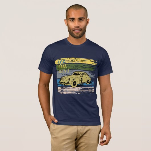 Zomer Heren Vintage T-shirt (Voorkant volledig)